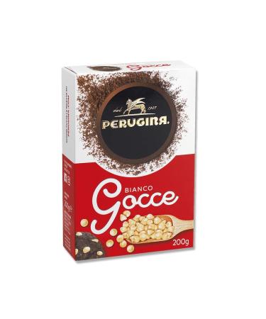 Perugina Perugina White Chocolate Drops 6 Drops of White Chocolate 200g Gluten Free Sweet Decoration 100% Italian Product