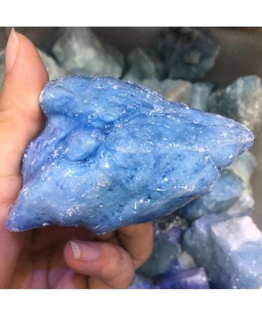 Crystal Large Size Natural Raw Aquamarine Quartz Crystal Rough Rock Gemstone Natural Gemstones and Minerals Suitable for Home Office Decoration FUZEGRDLI - Buy Online on GoSupps.com