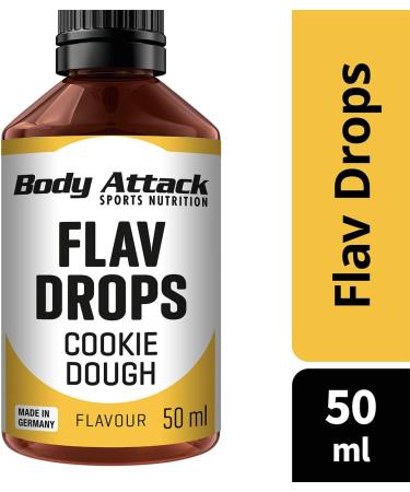 Body Attack Flav Drops - Sugar-Free Cookie Dough Flavor 2x50ml Vegan Aroma Drops Zero Calories Quality Made in Germany - Buy Online on GoSupps.com