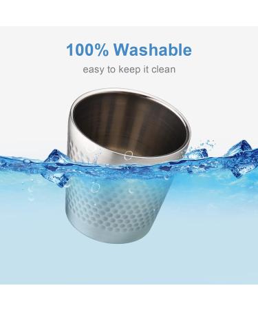 Xiaoxin Stainless Steel Soap Bowl | Barber Razor Cup for Men | Wet Shaving & Face Hair Cleaning - Buy Online on GoSupps.com