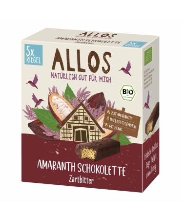 Allos Allos Amaranth-Shokol Lot of 5 chocolate sachets 5 x 28 g