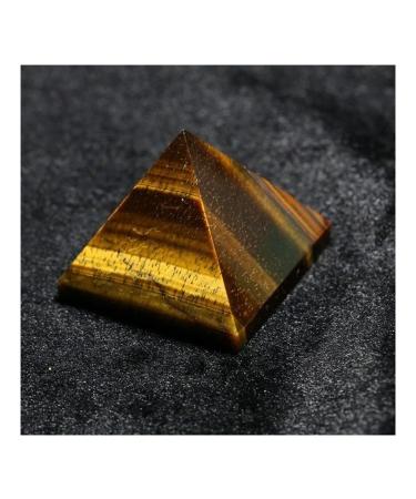 Home Decor Tiger Eye Crystal Quartz Engraved 40mm 1 5 Inch Pyramid Carved Stone Stones Reiki Pendant Reiki ERTEYIN