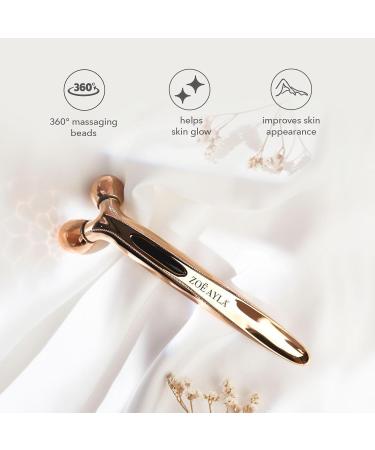3D Face Roller Massager Tool Mini Anti-Wrinkle Metal Ball Roller for Double Chin & Facial Fatigue | Travel-Friendly Skin Care - Buy Online on GoSupps.com