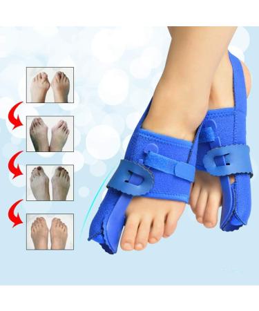 Toe Straightener & Corrector Splint for Woman and Man - Adjustable 24h Day Night Protector for Valgus Joint - Easy Wear in Shoes - ENPAP Toes Elastic - Right and Left - Buy Online on GoSupps.com