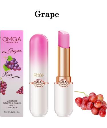 6 Packs Jelly Lipstick Set Fruit Color Change Lip Balm Set Peach Aloe Vera Strawberry Blueberry Avocado Grape Color Change Lip Balm Long Lasting Moisturizer Lip Makeup Set (6PCS) - Buy Online on GoSupps.com