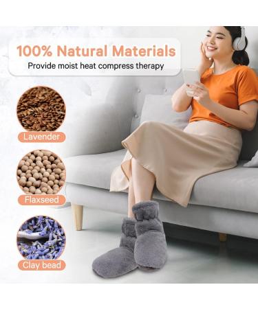 Comfheat Microwavable Booties - Feet Warmer for Cold Feet Relief, Achilles Tendinitis, Plantar Fasciitis - Deep Heat Therapy for Sore Muscles and Joints - Not Washable - Buy Online on GoSupps.com