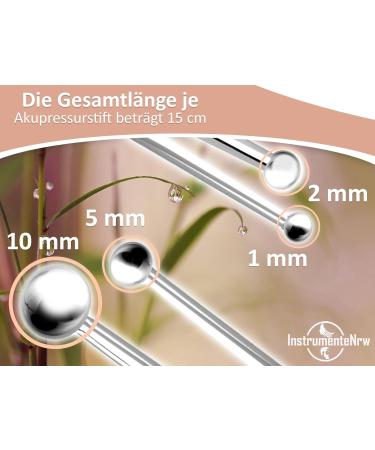 2-Piece Acupressure Pen Set - Reflexology Massage Pens (1/2 mm & 5/10 mm) for Ultimate Relaxation | International Shipping Available - Buy Online on GoSupps.com