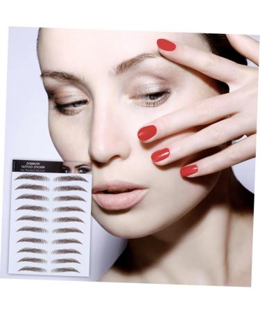 4pcs Eyebrow Stickers 6d Eyebrows Brow Shaper False Eyebrows Cosmetics Post Paper 4d Hair - Buy Online on GoSupps.com