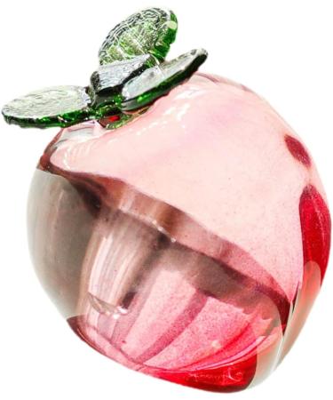 ABOOFAN 4pcs Peach Ornaments Artificial Fruit Peaches Lifelike Peach Figurine Decorative Fruit Prop Room Decor Aesthetic Glass Fruit Figurine Peach Statue Props Crystal Kitchen Cabinet - Buy Online on GoSupps.com