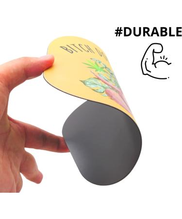 Btch Don't Kill My Vibe Sloth Rolling Tray with Magnetic Lid - Funny Cute Small Metal Tray - 7'' x 5.5 - Buy Online on GoSupps.com