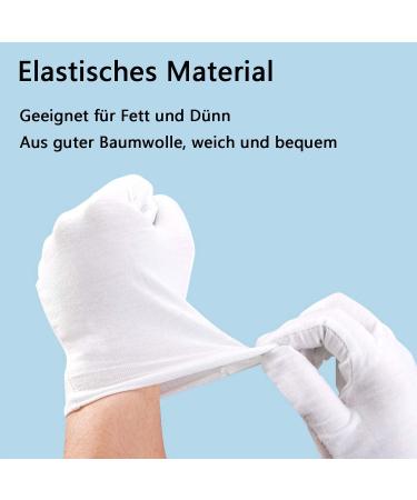 10 Pairs of Cotton Moisturizing Gloves for Men & Women - Comfortable Breathable Skin Care & Jewelry Examination Gloves - Buy Online on GoSupps.com