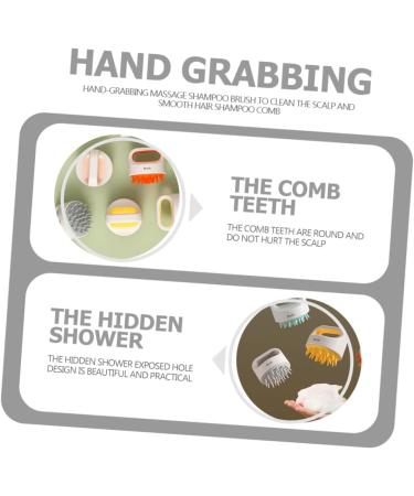 Mikinona Scalp Massage Brush for Shampoo Soft Shower Brush for Deep Cleaning Head Massage Suitable for Thick Curly Baby Hair Easy Use Portable - Buy Online on GoSupps.com