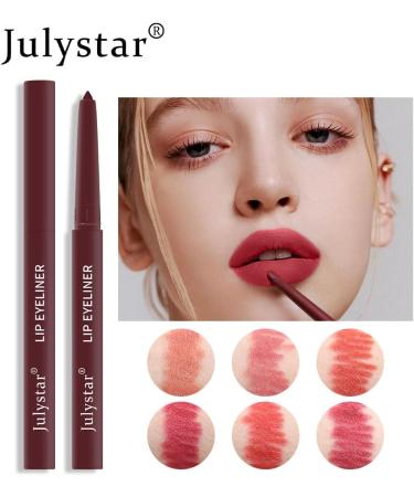 Julystar Waterproof Sweatproof and Auto-fading Matte Multi-color Decorative Lip Pencil (03#) - Buy Online on GoSupps.com