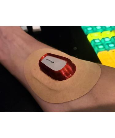 Infiniflex for Dexcom G6 Reusable Flexible Transmitter Adhesive Cover Guard by Freedom Bands (Pink) - Buy Online on GoSupps.com