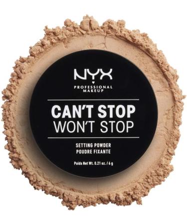 NYX Can't Stop Won't Stop Setting Powder - Medium Matte Finish Vegan Formula 6g - Buy Online on GoSupps.com
