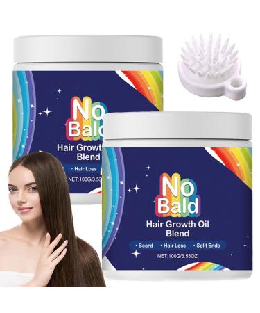 2 Pcs Nobald Hair Growth Oil Blend Growth Oil Blend Deep Repair Hair Mask Repairs Dry Damaged Hair Hair Mask For Hair Growth Promotes Hair Growth Hair Mask For All Hair Types
