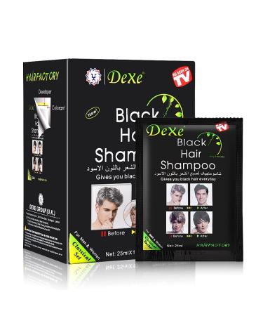 Shampoing instantan pour cheveux noirs shampooing pour hommes et femmes facile utiliser couverture 100 % des cheveux blancs dure 30 jours teinture capillaire noire 3 en 1 (comprim s) 250 ml (Lot de 1)