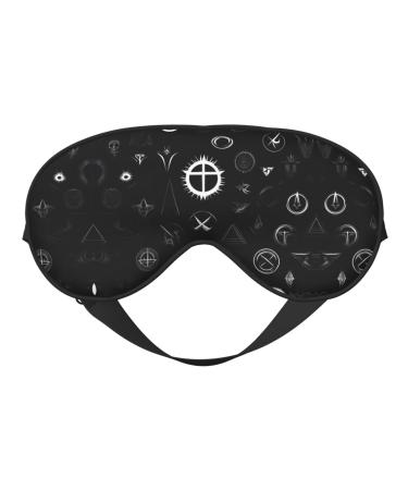 Black and White Universe Eye mask Soft Elastic and Adjustable Nighttime Comfort Sleeping mask Suitable for Both Men and Women