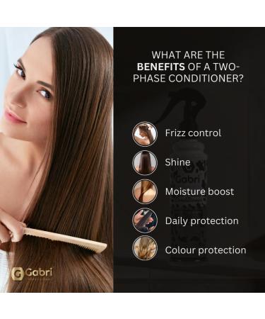  G Gabri Gabri 2 Phase Spray Conditioner 400ml I For Damaged Hair Formula I Leave-In Moisturizer I Leave In Conditioner (Argan Oil) - Buy Online on GoSupps.com