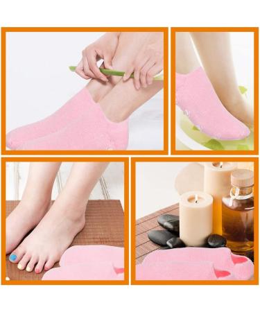 Healvian 3 Pairs Aloe Socks Moisturizing Spa Socks Infused Socks Gel Sleeping Fuzzy Socks Dry Feet Socks Lotion Socks for Women Men Repairing Softening Dry Cracked Feet Skins - Buy Online on GoSupps.com