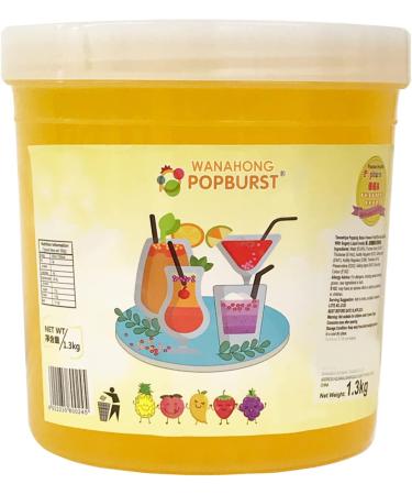 WaNaHong Popping Boba 1.3 KG - Passion Fruit Flavor for Prosecco and Cocktails | Dessert Toppings - Buy Online on GoSupps.com