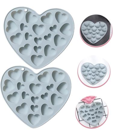 Ciieeo 8 Pcs Mold Christening Favours for Guests Halloween Decor Ice Cubes Chocolate Hand Decor Heart Decor Candy Chocolate Candy Decor Food Grade Silicone Baking Tools Pastry 17.1x15.1cmx4pcs Bluex4pcs - Buy Online on GoSupps.com