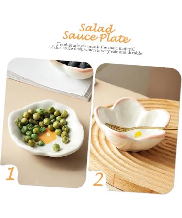 MAGICLULU 4 Pcs Ceramic Saucer Mini Small Tools Ceramics re-usable 10X10X4CMx2pcs Assorted Colorx2pcs - Buy Online on GoSupps.com