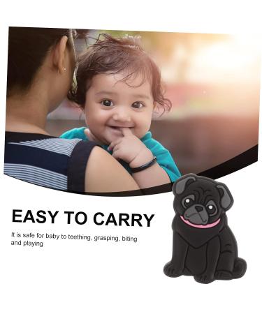 TEHAUX 10pcs Black Silicone Dog Beads - Molar Teether Baby Accessories - Buy Online on GoSupps.com