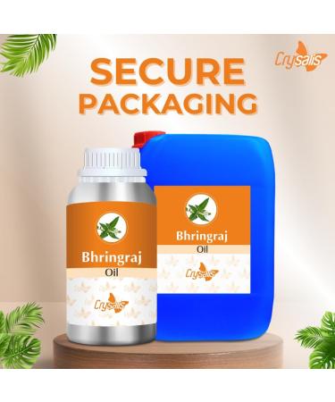 Crysalis Bhringraj Oil Cosmetic Grade (500 ml / 16.9 fl oz) - Nourishing Natural Oil for Scalp & Hair Care DIY Formulations - Buy Online on GoSupps.com