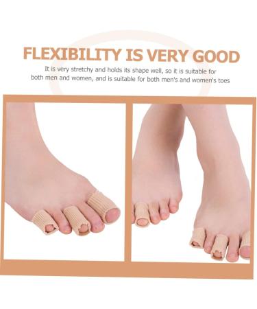 Cabilock 2pcs Gel Toe Covers for Men - Toe Protection Sleeves - Reusable Toe Cushion Tubes - Anti-Wear Finger Sleeves - Beige 20X2.5CM - Buy Online on GoSupps.com