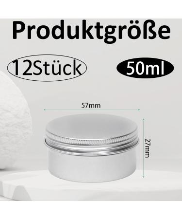 12-Piece Travel Cream Set | Small Jars with Lids for Ointments Lip Balm & Cosmetics | Perfect for International Shipping - Buy Online on GoSupps.com