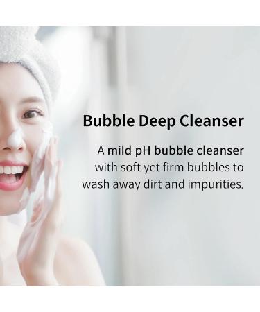 YADAH Bubble Deep Cleanser (5.07fl oz) Vegan Foaming Cleanser for Soothing & Moisturizing | Korean Skin Care with Cactus & Orange Peel - Clear Impurities - Buy Online on GoSupps.com