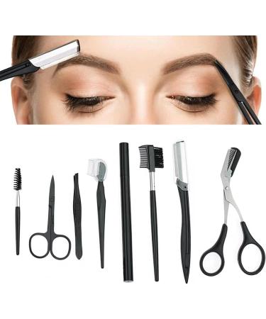 8 in 1 Eyebrow Trimmer Kit - Ultimate Eyebrow Grooming & Eyelash Tool Set for Women - Buy Online on GoSupps.com