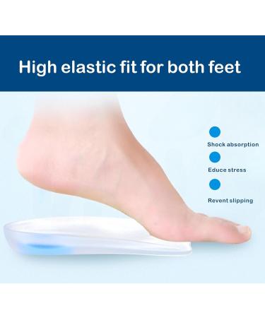 Heel Cups for Plantar Fasciitis - 3/4 Length Silicone Pads for Pain Relief & Bone Spurs - Best Insoles for Men (10.5-12.5 - Buy Online on GoSupps.com