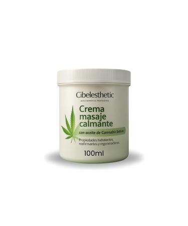 Cr me-apaisante avec de l'huile de cannabis-100ml