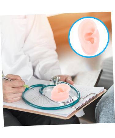 Lurrose 2pcs Silicone Ear Mold Piercing Tools - 3D Ear Jewelry Display & Practice Tool - Body Flesh Color - Anatomy Silicone Mold - Buy Online on GoSupps.com
