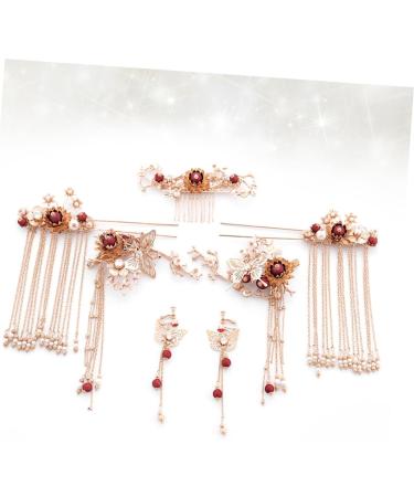 FRCOLOR Set of 7 Wedding Headpieces Wedding Hair Accessories Gold Hair Accessories Antique Bridal Hair Accessory Headpiece for the Bride Xiuhe Clothing M Alloy - Buy Online on GoSupps.com