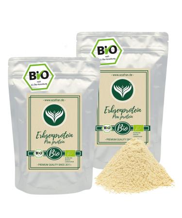 Azafran ORGANIC pea protein | Vegan protein substitute powder | Protein powder from peas | vegan protein powder from peas 1kg