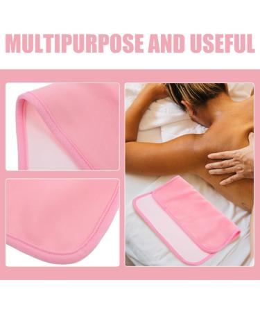 FRCOLOR 2pcs Reusable Castor Oil Compress Cloths - Soothing Absorbent Flannel for Abdomen & Joints - Relaxing Relief (Pink - Buy Online on GoSupps.com