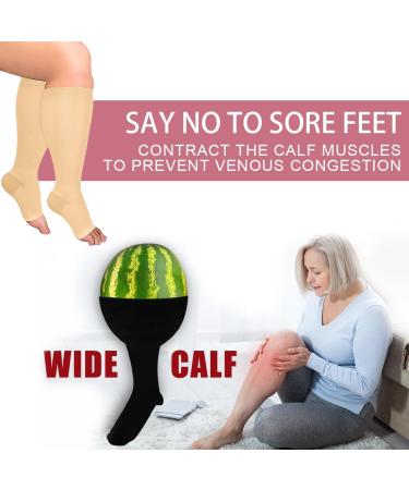 Buy Ingjia Compression Stockings for Thick Calves - 20-30mmHg Support Socks for Men & Women | Travel & Medical Use - Buy Online on GoSupps.com
