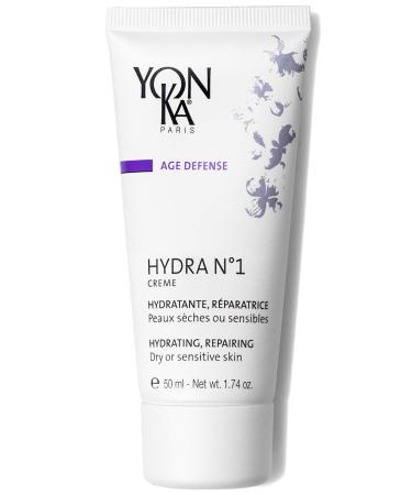 Yon-Ka Hydra No. 1 Creme (50ml) Anti-Aging Face Moisturizer  Hydrate Dry Skin with Hyaluronic Acid and Vitamin C  Rich Daily Cream to Restore Youthful Radiance  Paraben-Free