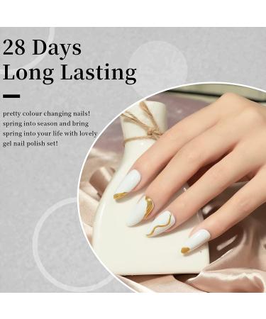MEGIOR Withe Gel Nail Polish 15ml Gel Polish 1PCS Soak Off UV LED Nail Gel Polish for Nail Art Manicure Salon DIY Home for Women Girls Nails - Buy Online on GoSupps.com