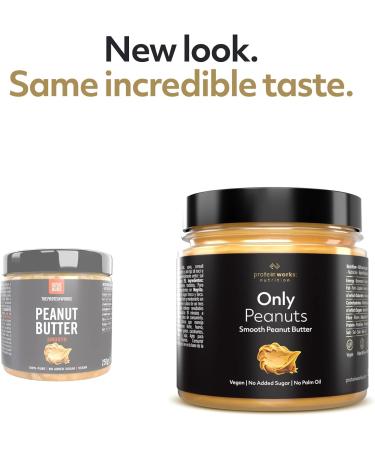 Buy 100% Natural Roasted Peanut Butter - Smooth 250g | The Protein Works | International Shipping Available - Buy Online on GoSupps.com