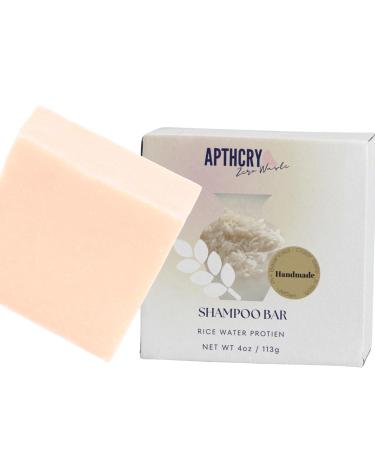 Buy APTHCRY Rice Water Shampoo Bar for Long Hair - Vegan Eco-Friendly Plastic-Free & Sustainable - Citrus Oil Enriched Zero Waste Shampoo - Buy Online on GoSupps.com