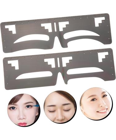 FOMIYES 8 Pcs Eyebrow Ruler Brow Stencil Eyebrow Makeup Tool Molds Brow Template Eyebrow Shape Makeup Tools - Buy Online on GoSupps.com