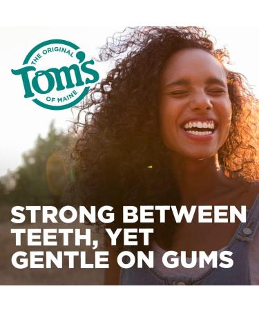 Tom s of Maine Naturally Waxed Antiplaque Dental Floss - Spearmint Flavor 32 Yards | Eco-Friendly Oral Care - Buy Online on GoSupps.com