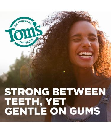 Tom's of Maine Spearmint Dental Floss 32 Yards 6-Pack - Naturally Waxed Antiplaque Flat Floss - Packaging May Vary - Buy Online on GoSupps.com