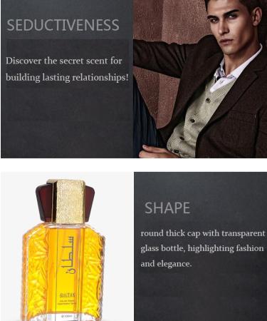 Dubai Men's Perfume - Elegant & Long Lasting Scent 100ml Arabian Cologne for Men Sultan Eau de Vapurisateur Spray Arabian Perfume Oil Sultan Gold Perfume Oil (2 Pack) - Buy Online on GoSupps.com