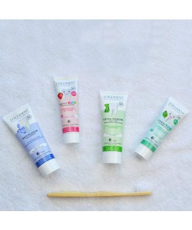  LOGONA Naturkosmetik LOGONA Naturkosmetik Daily Care Extra Fresh Toothpaste with Fluoride and Vegan 75ml (Pack of 3) - Buy Online on GoSupps.com