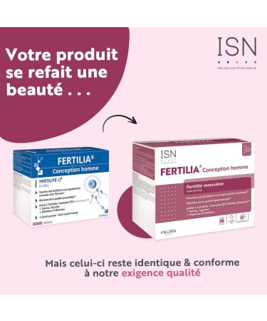 ISN - Fertilia Conception Homme - Dietary supplement based on Carnitine Coenzyme Q10 & vitamins - Promotes normal fertility & reproduction in humans - 30-day cure - Buy Online on GoSupps.com